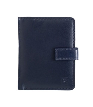 Skórzany pojemny portfel damski DuDu®, GRANATOWY