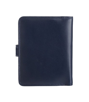 Skórzany pojemny portfel damski DuDu®, GRANATOWY