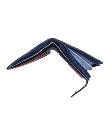 Skórzany pojemny portfel damski DuDu®, GRANATOWY