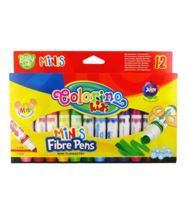 MINI flamastry zmywalne dla dzieci Colorino 12 KOLORÓW