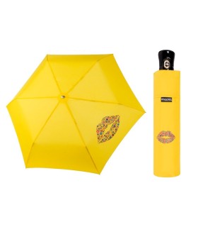 Mocna AUTOMATYCZNA damska parasolka Doppler, żółta w kwieciste usta