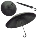 Automatyczny parasol męski XXL 123 CM 24-BRYTOWY, CZARNY