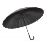 Wytrzymały parasol męski XXL 123 CM 24-BRYTOWY, CZARNY