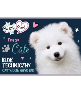 Blok techniczny 10 kartek A4 My Little Friend St.Majewski