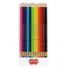 Kredki ołówkowe z gumką + temperówka, 12 kolorów ASTRA