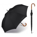 Długi parasol męski Pierre Cardin z drewnianą rączką