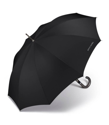 Długi czarny parasol automatyczny Pierre Cardin NOIRE