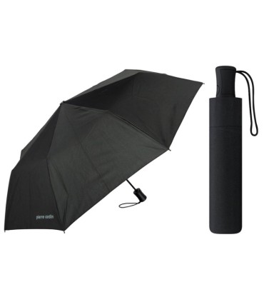 Czarny parasol Pierre Cardin Mini AC BLACK LINE