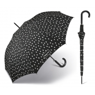 Długi czarny parasol Happy Rain zmieniający kolor