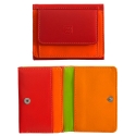 Skórzany mały portfel damski marki DuDu®, czerwony, pomarańczowy, inne