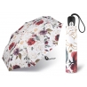 Automatyczna parasolka damska Pierre Cardin biała w kwiaty