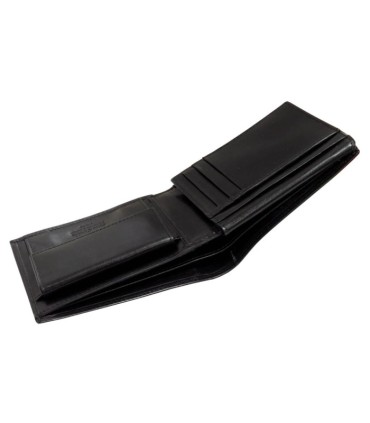 Męski skórzany zestaw: PORTFEL+ PASEK Pierre Cardin, czarny