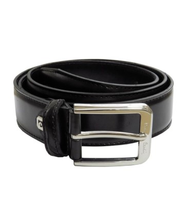 Męski skórzany zestaw: PORTFEL+ PASEK Pierre Cardin, czarny