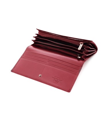 Długi damski portfel Wittchen 21-1-052, kolekcja Italy, kolor czerwony