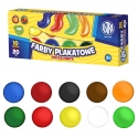 Farby plakatowe PASTELOWE 10 kolorów x 20 ml, Astra