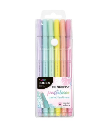 Pastelowe cienkopisy Kidea 6 kolorów