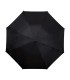 Bardzo duży, automatyczny, wytrzymały parasol czarno srebrny