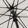 Manualna bardzo duża parasolka biało-czarna