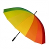 Duży parasol manualny 16 -to brytowy, tęcza