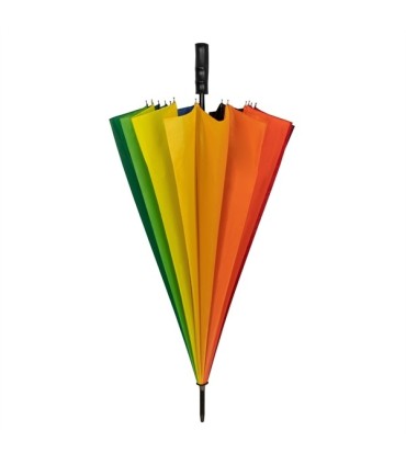 Duży parasol manualny 16 -to brytowy, tęcza
