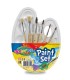Zestaw malarski pędzle z naturalnego włosia Colorino 6 sztuk + paletka