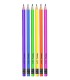 Ołówek trójkątny neonowy HB Colorino - zestaw 6 sztuk