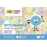 Blok wycinanka A5 Happy Color, papier kolorowy pastelowy - 10 kart