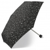 Kieszonkowa, ULTRA MINI parasolka Happy Rain 19,5 cm czarna w KOTY