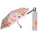 Automatyczna parasolka damska marki Parasol, w kropki i paski