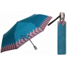 Automatyczna parasolka damska marki Parasol, turkusowe liany