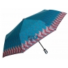 Automatyczna parasolka damska marki Parasol, turkusowe liany