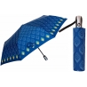 Automatyczna parasolka damska marki Parasol, niebieska w ogniki