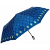 Automatyczna parasolka damska marki Parasol, niebieska w ogniki