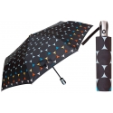 Automatyczna parasolka damska marki Parasol, czarne okręgi