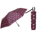 Automatyczna parasolka damska marki Parasol, śliwkowe okręgi