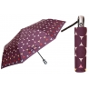 Automatyczna parasolka damska marki Parasol, śliwkowe okręgi