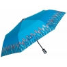 Automatyczna parasolka damska marki Parasol, niebieska w kwiaty