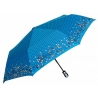 Automatyczna parasolka damska marki Parasol, niebieska w trójkąty