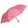 Automatyczna parasolka damska marki Parasol, różowa w trójkąty