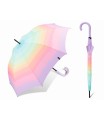 Automatyczna parasolka damska ESPRIT z włóknem szklanym, tęcza pastelowa