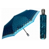 Automatyczna parasolka damska marki Parasol, niebieskie wzory