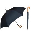 Duża wytrzymała parasolka męska marki Parasol, drewniana rączka