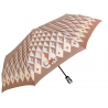 Automatyczna parasolka damska marki Parasol, beżawe romby