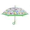 Dziecięca przezroczysta automatyczna parasolka z gwizdkiem, samoloty