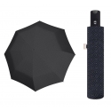 Automatyczny bardzo mocny parasol męski CARBONSTEEL Doppler, czarno szare romby