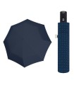 Automatyczny parasol męski do teczki DOPPLER Carbonsteel, granatowy we wzory