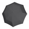 Automatyczny bardzo mocny parasol męski CARBONSTEEL Doppler, czarno szare prążki