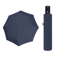 Automatyczny bardzo mocny parasol męski CARBONSTEEL Doppler, granatowe prążki