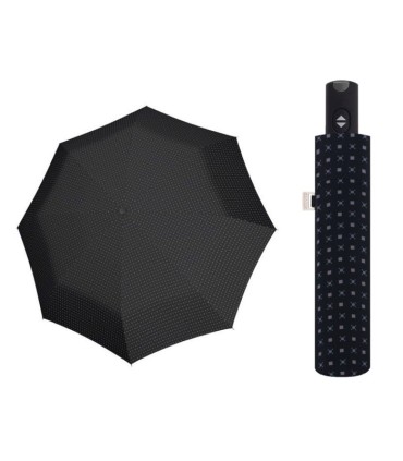 Automatyczny bardzo mocny parasol męski CARBONSTEEL Doppler, szary wzór