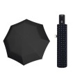 Automatyczny parasol męski do teczki DOPPLER Carbonsteel, czarny we wzory